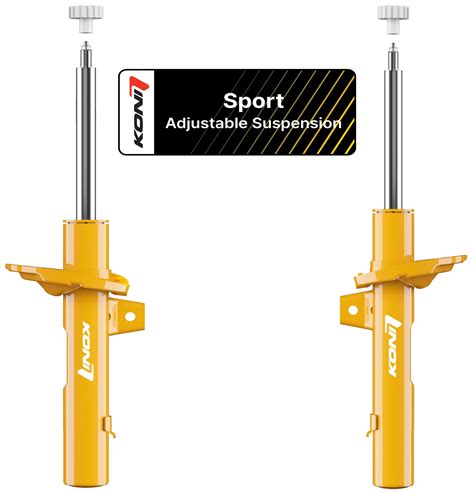 Automobilis su KONI Sport amortizatoriais trasoje