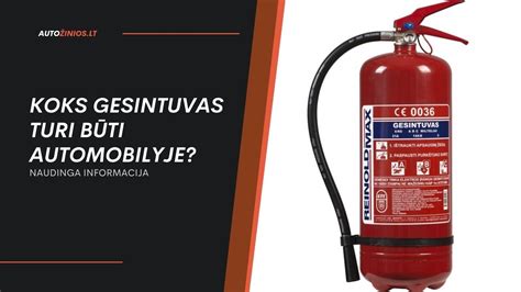 Teminis automobilio gesintuvo ir avarinio trikampio nuotrauka