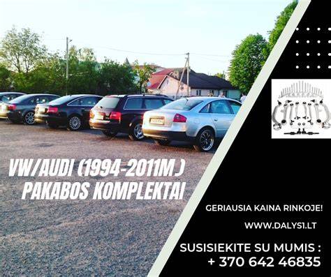 Infografika: Passat B6 pakabos dalys ir jų ryšiai