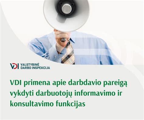 Darbuotojų informavimo schema apie GPS sekimą