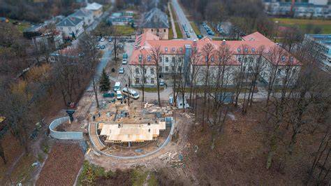 Egzamino aikštelės vaizdas su žymėjimais
