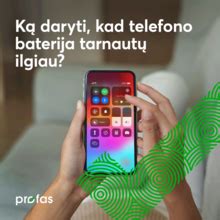 infografika su vidutine telefono baterijos veikimo trukme skirtingose situacijose (naršymas, vaizdo žiūrėjimas, žaidimai)