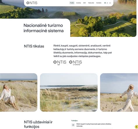 NTIS sistemos ekranvaizdis