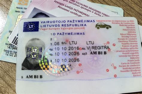 Lietuvos vairuotojo pažymėjimo kategorijų ir amžiaus reikalavimų lentelė