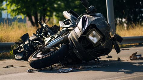 Teminė nuotrauka: eismo įvykio vieta, susidūręs motociklas ir automobilis