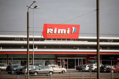 vizualizacija naujos „Rimi“ parduotuvės eksterjero su moderniais architektūriniais elementais