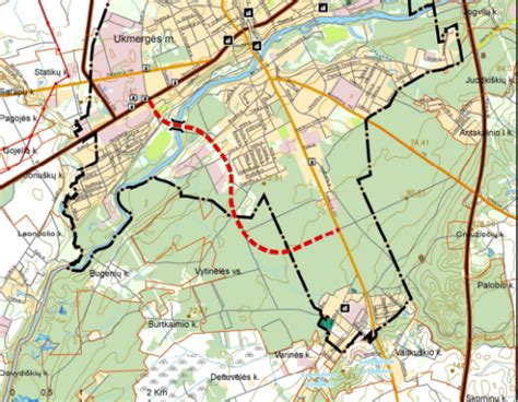 Ukmergės pietinio aplinkkelio su Šventosios tiltu schema