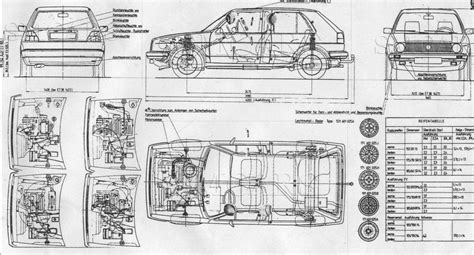 Volkswagen Golf II dyzelinio variklio schema