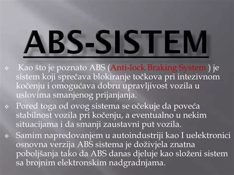 Toyota ABS sistemos veikimo principas