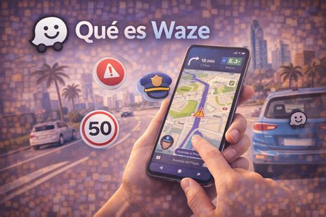 Infografika apie Waze funkcijas