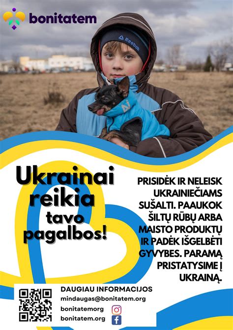 Teminė nuotrauka su simbolika susijusia su pagalba Ukrainai