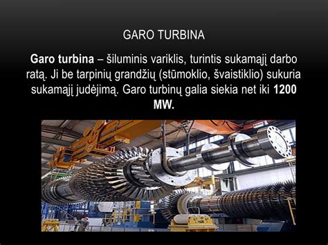 Trijų cilindrų garo turbina