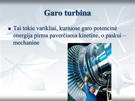 Dujų turbinos sandara ir ciklas