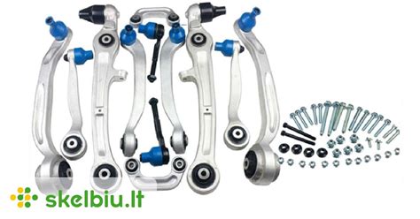 VW Golf III priekinės pakabos schema su amortizatoriumi