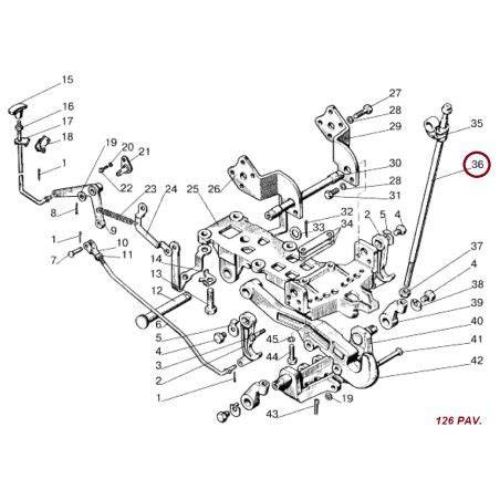 galinio stabdžio mechanizmo diagrama