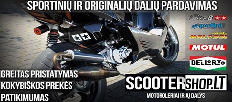 Motorolerių dalių sandėlys