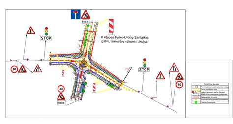 Lygiareikšmės sankryžos schema su pavyzdžiu
