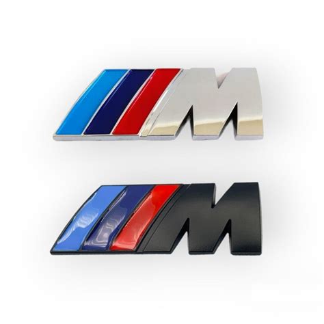 BMW M Power emblemos 3D atvaizdas ant automobilio sparno