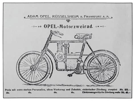 Opel Motorzweirad - pirmasis motociklas