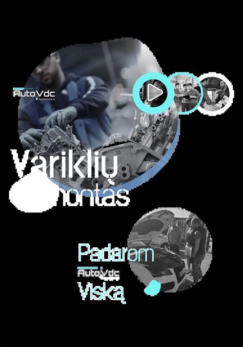 Tematinė iliustracija, vaizduojanti skirtingų markių automobilių variklius arba variklio sandaros schemą su sukimosi krypties indikacija