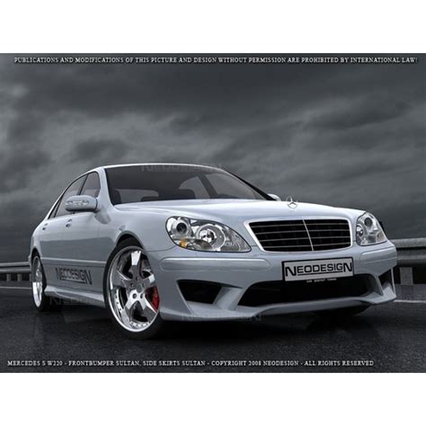 Mercedes-Benz W220 su priekiniu bamperiu
