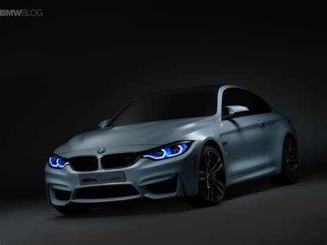 BMW M4 Concept Iconic Lights galinių žibintų pavyzdys