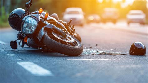 Nuotrauka, iliustruojanti avarijos vietą ar apgadintą motociklą