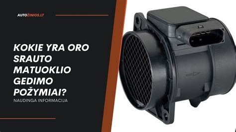 EGR vožtuvo ir oro srauto matuoklio schema