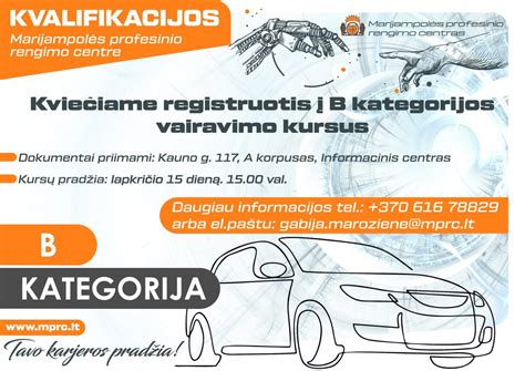 Infografika su vairavimo kategorijų paaiškinimais