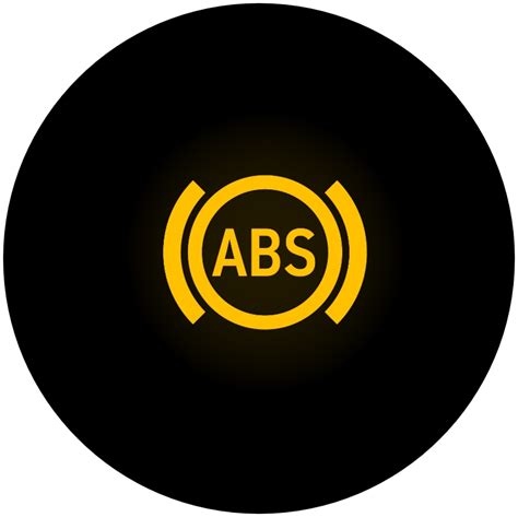 ABS įspėjamosios lemputės piktograma