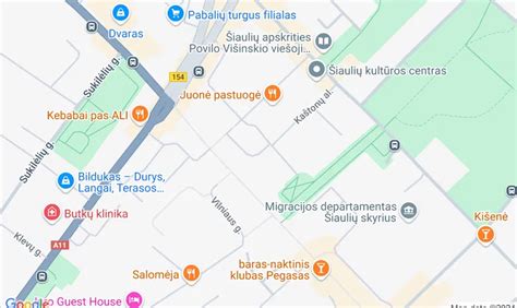 Žemėlapis: automobilių servisų lokacijos Tauragėje