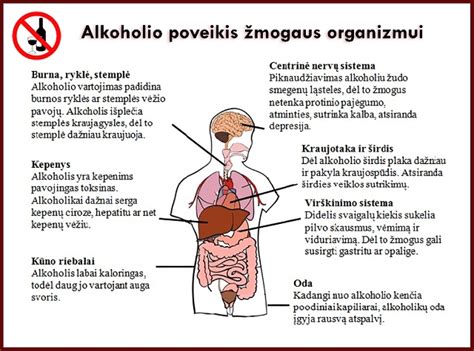 Schema: alkoholio poveikis regėjimui ir reakcijai