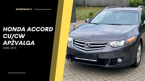 Infografika apie vidutines kuro sąnaudas Honda Accord