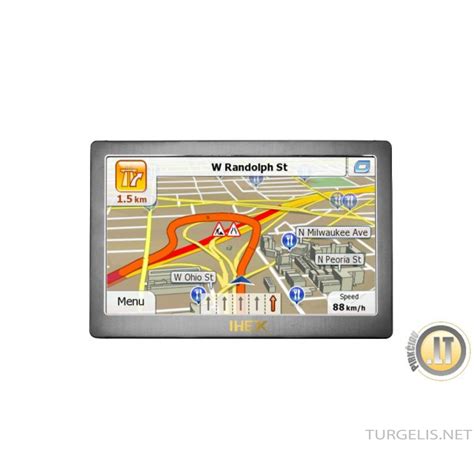 5 colių navigacijos ekranas automobilyje