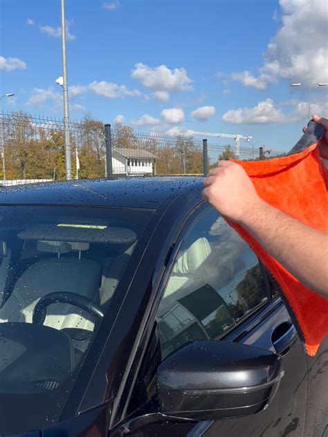 automobilio džiovinimas be dėmių