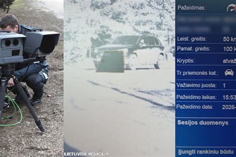Nuotrauka, iliustruojanti mobiliojo greičio matuoklio 