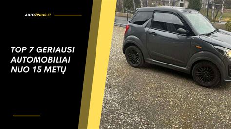 pavaizduotas automobilis, kurio kaina nuo 2 iki 3 tūkstančių eurų