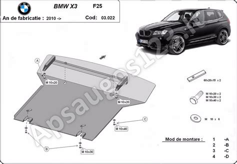 BMW X3 (F25) variklio skyrius su alyvos lygio tikrinimo indikacija