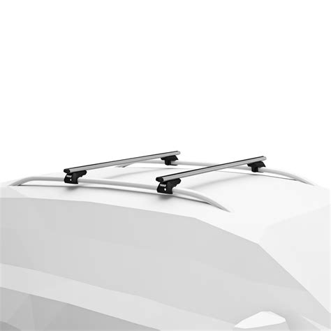 Aliuminiai stogo skersiniai Thule SmartRack XT ant automobilio stogo su relingais