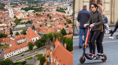 Nuotrauka, vaizduojanti meistrus, dirbančius su elektriniais paspirtukais