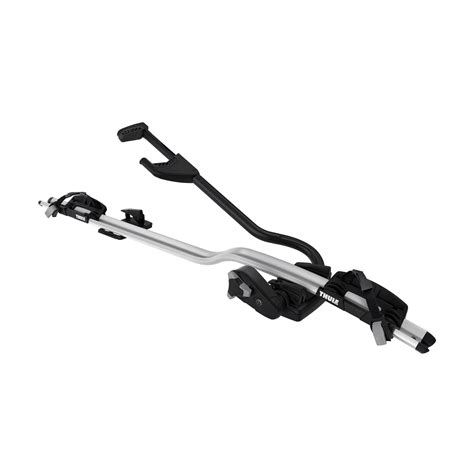 THULE Pro Ride 598 sidabrinis dviračių laikiklis ant stogo (nuotrauka)