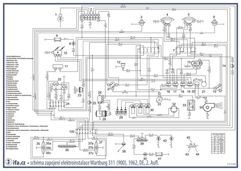 IFA W50 sunkvežimio variklio schema