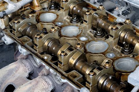 Close-up photo of an engine valve cover gasket, showing wear and potential leakage points.