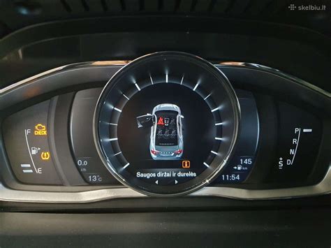 Volvo XC60 prietaisų skydelio piktogramų pavyzdys