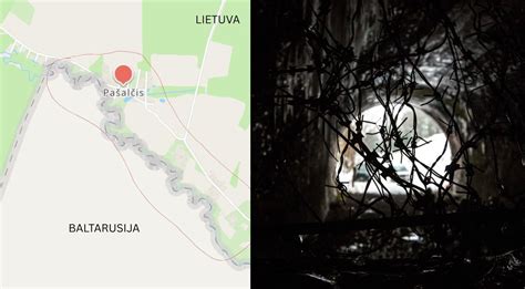 Žemėlapis su pavojaus zonomis prie Baltarusijos sienos