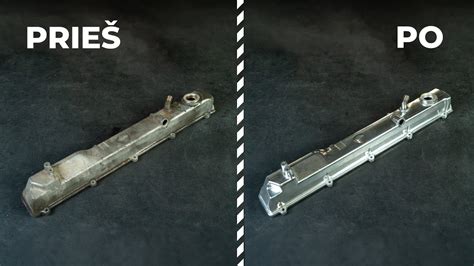 nuotrauka, lyginanti seną ir naują ABS variklio šepetėlį