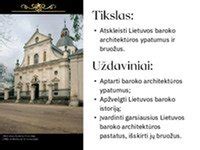 Baroko architektūros pavyzdys Lietuvoje