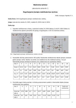įtampos stabilizatoriaus iliustracija