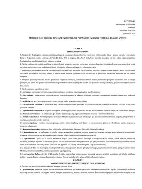 egzamino vertinimo kriterijų aprašas