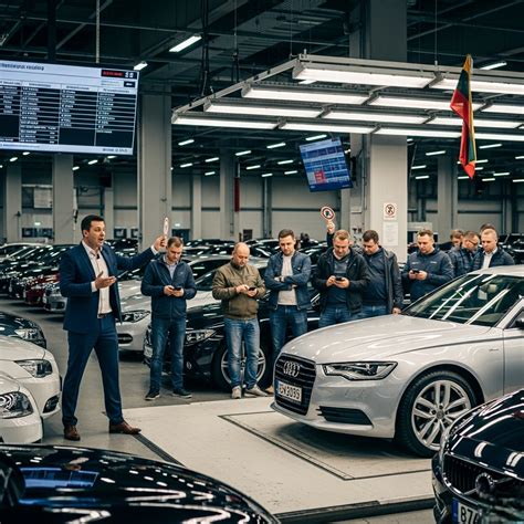 Tematinė nuotrauka: žmogus, apžiūrintis automobilį aukcione
